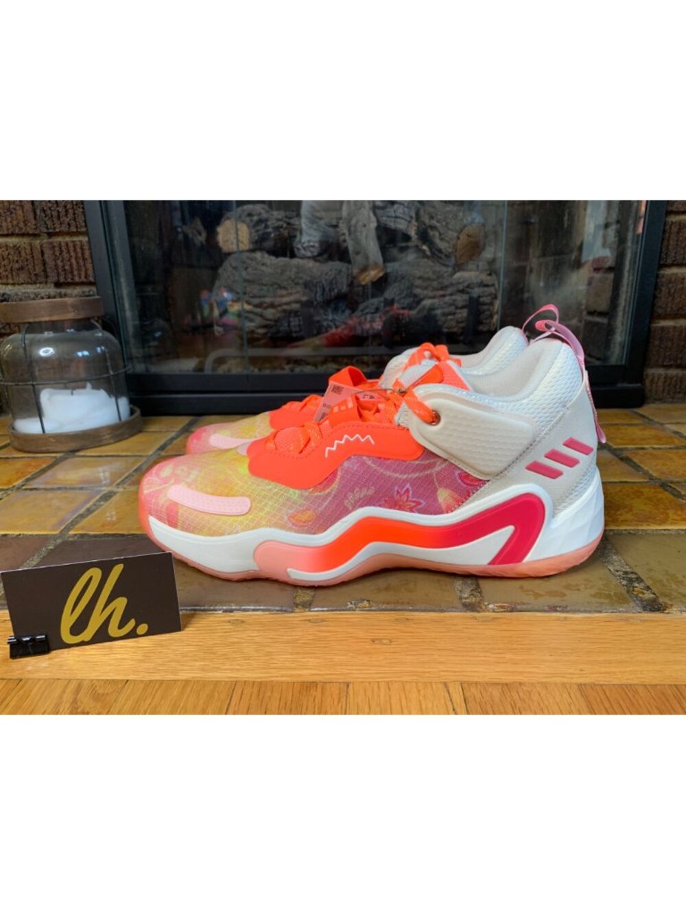 Mens 13 Adidas D.O.N. Issue #3 GCA Low “Ecru Tint Ivory Orange” Athletic Basketb